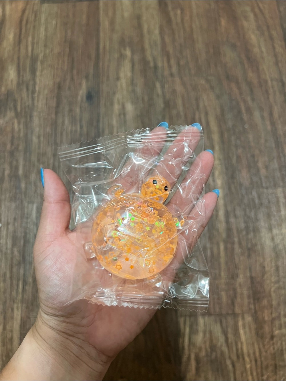Orange Glitter Turtle Squishy/Fidget 🐢🧡 - Picture 2 of 3